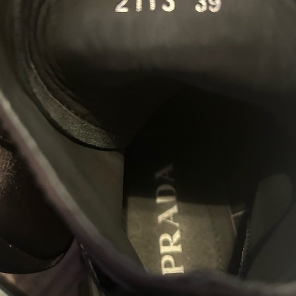 Authentic PRADA Monolith Patent Leather Boots with Side Pouches - Picture 13 of 14